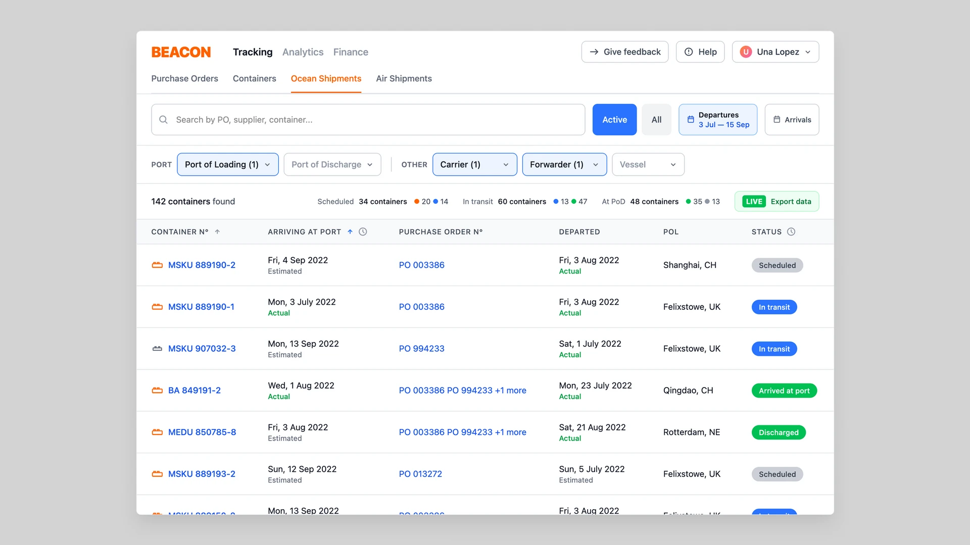 Beacon — Designing for Supply Chain Visibility
